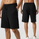 Black Mid-Oversized Shorts